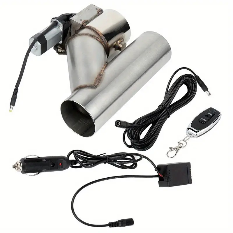 3 Stainless Steel Electric Exhaust Downpipe Cutout with RC